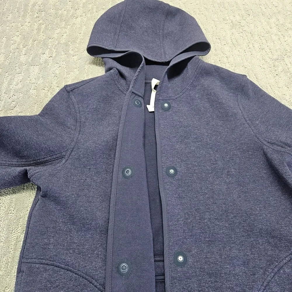 Lululemon‎ City Bound Wrap   Reversible Jacket Sz. S Heathered Indigo Purple
